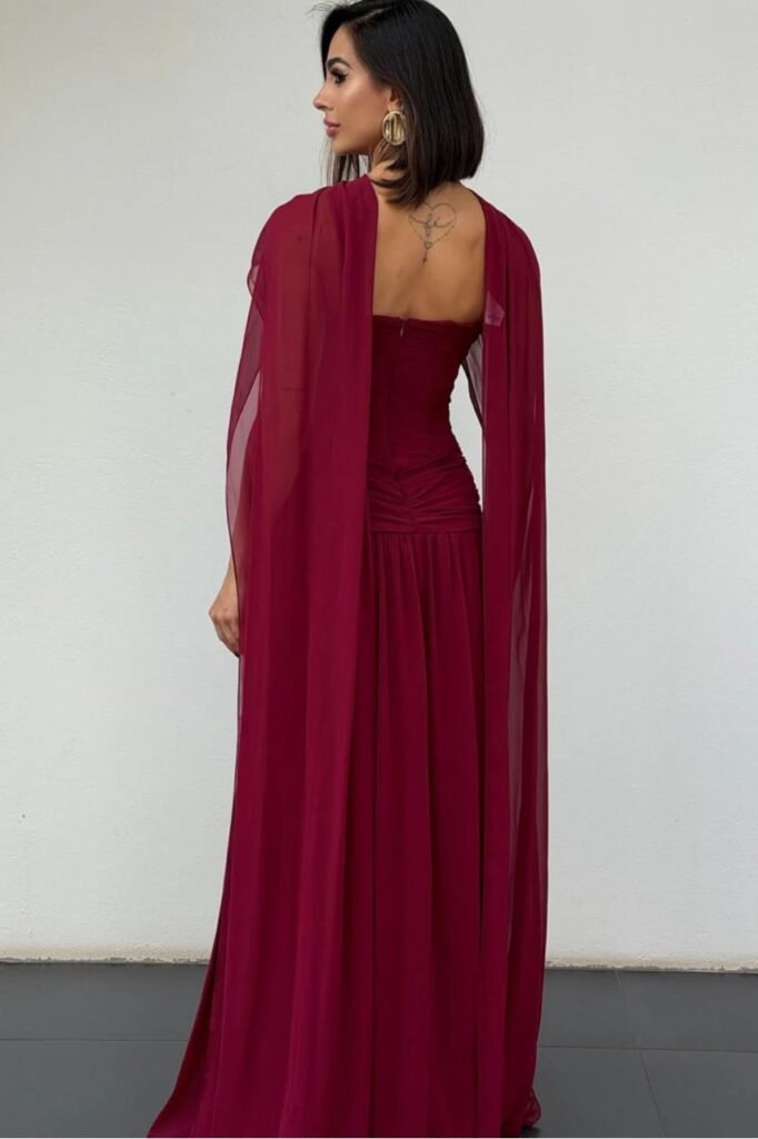 Vestido Longo Marsala Tomara que Cai