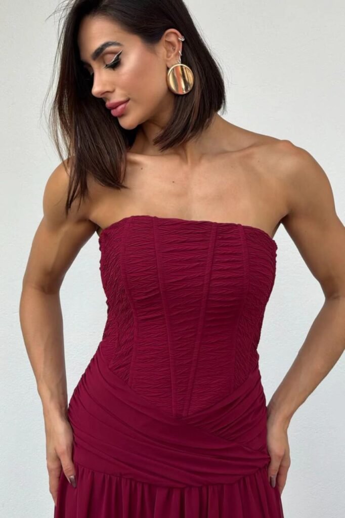 Vestido Longo Marsala Tomara que Caiaa