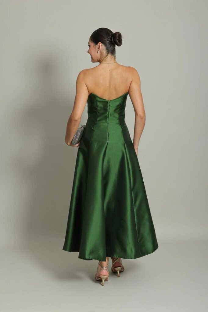 Vestido Longo Verde Esmeralda Tomara que Caia